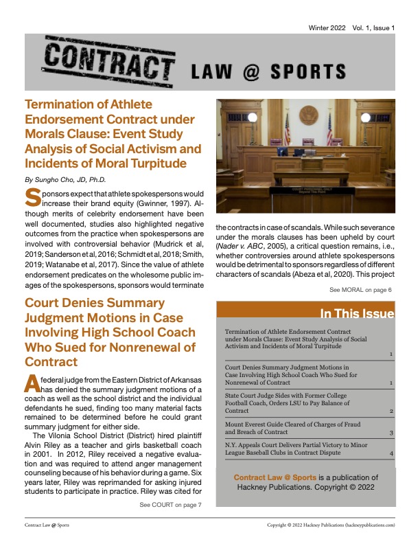 Contract in sports law