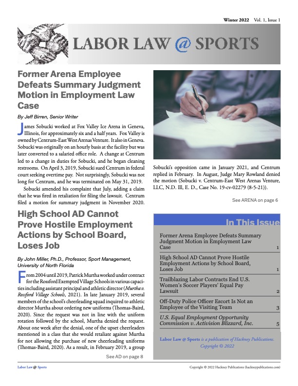Labor in sports law